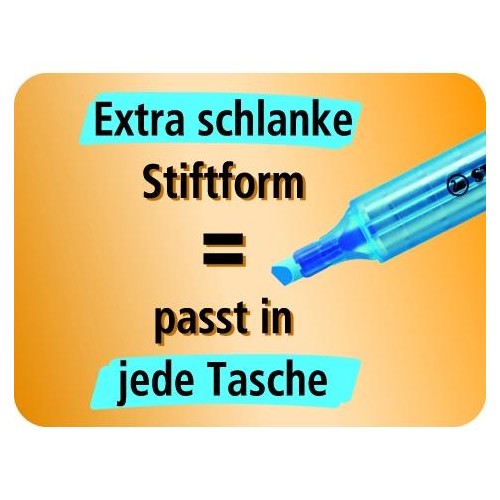 Textmarker Swing Cool 275 1-4mm Keilspitze blau Stabilo 275/31 Produktbild Default L