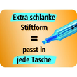 Textmarker Swing Cool 275 1-4mm Keilspitze orange Stabilo 275/54 Produktbild Additional View 8 S
