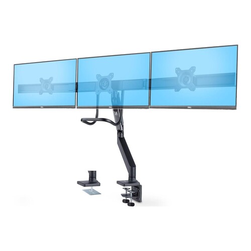 StarTech.com Crossbar Triple Monitor Desk Mount, VESA 75x75/100x100 - Befestigungskit - einstellbare Produktbild