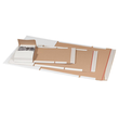 Universalverpackung A5+ 249x165x-60 mm / braun Produktbild Additional View 3 S