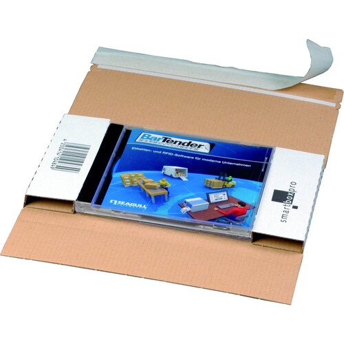 Media-Pac für 1-3 CD's 192x143x-30 mm / weiß Produktbild Additional View 1 L