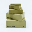 Mail-Box M braun 331x241x104 mm / 1.20B Produktbild Back View S
