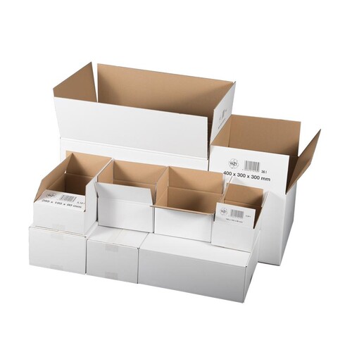 Versandkarton  1-wellig 195x145x90 mm / weiß Produktbild Additional View 1 L