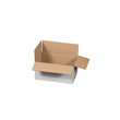 Versandkarton 1-wellig weiß 295x195x140 mm / FEFCO 0201 / 1.20B Produktbild
