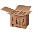 Wein-Versandkarton für 12 Fl. 420x305x368 mm / braun Produktbild