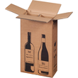 Wein-Versandkarton für 2 Fl. 204x108x368 mm / braun Produktbild Additional View 1 S