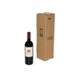 Wein-Versandkarton für 1 Fl. 106x106x420 mm / braun Produktbild Additional View 6 S