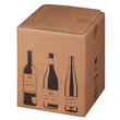 Wein-Versandkarton für 9 Fl. 316x305x368 mm / braun Produktbild Additional View 1 S