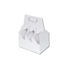 Flaschenträger  für 6 Fl. 213x140x269 mm / weiß Produktbild