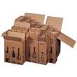 Bierversandkarton für 9 Fl. 265x255x288 mm / braun Produktbild