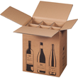 Wein-Versandkarton für 6 Fl. 305x212x368 mm / braun Produktbild Additional View 2 S