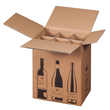 Wein-Versandkarton für 6 Fl. 305x212x368 mm / braun Produktbild
