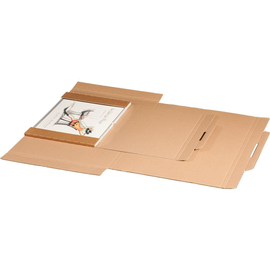 Kalenderverpackung A2 zum Wickeln 620x420x10 mm / braun Produktbild