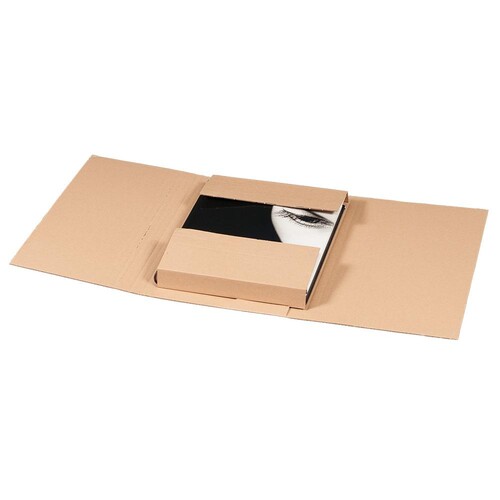 Twist-Buchverpackung A4 330x240x80 mm / braun Produktbild Additional View 1 L