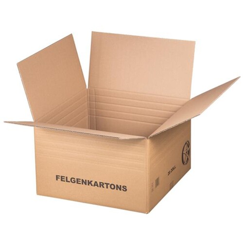 Felgenversandkarton 20 Zoll braun 550x550x340 mm / 2.40BC Produktbild Front View L