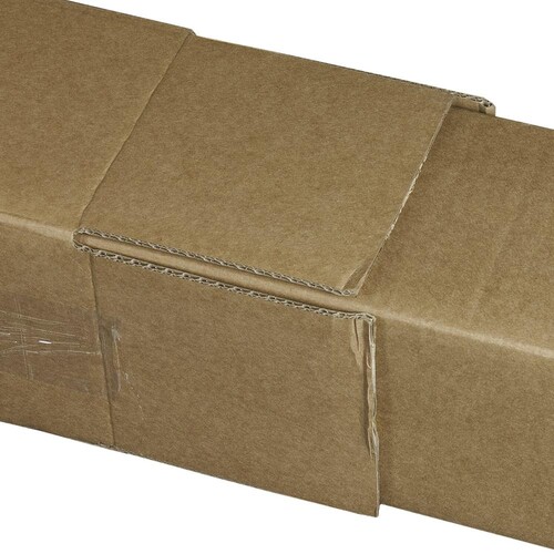 Versandhülse quadr. teleskopierbar 105x105x440 mm / braun / 1.30B Produktbild Additional View 1 L