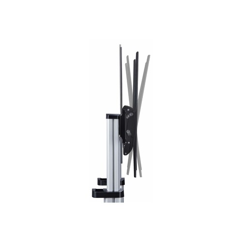 StarTech.com Rolling TV Cart/Stand On Wheels, Up to 100inch/220lb Screens - Wagen - für Flachbildsch Produktbild Additional View 2 L