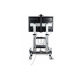 StarTech.com Rolling TV Cart/Stand On Wheels, Up to 100inch/220lb Screens - Wagen - für Flachbildsch Produktbild Additional View 4 S