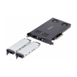 StarTech.com Dual-Bay M.2 NVMe SSD Removable Mobile Rack for PCIe x8 Slot - Schnittstellenadapter - Produktbild Additional View 3 S