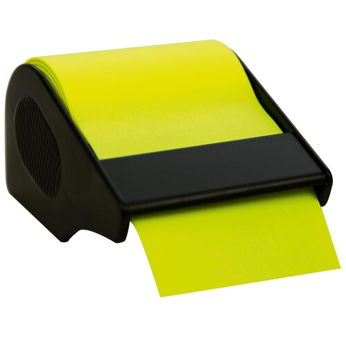 Haftnotizen Rolle 60mm x 10m im Abroller brillantgelb nachfüllbar RNK CT1906 Produktbild