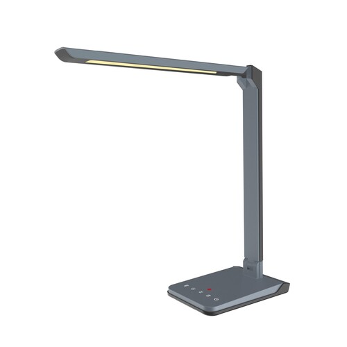 Tischleuchte LED Lumina metall grau dimmbar Hansa 41-5011.109 Produktbild Front View L