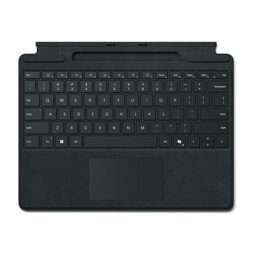 Microsoft Surface Pro Keyboard - Tastatur - mit Trackpad, Beschleunigungsmesser, Surface Slim Pen Produktbild Front View L
