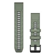 Garmin Ersatzarmband QuickFit Silikon Weidengruen/Graphit Produktbild