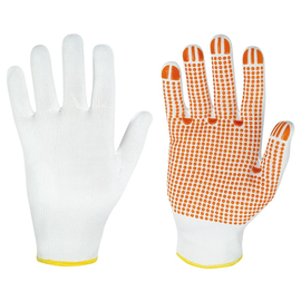 Feinstrickhandschuh Fuzhou Stronghand mit Noppen weiß/rot Nylon Größe 7 Produktbild
