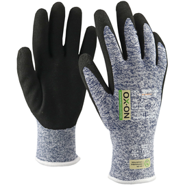 OX-ON Winterhandschuh Winter Comfort 16304 Recycle Gr. 9 / schwarz/blau/weiß Produktbild