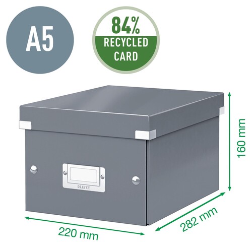 Archivbox WOW Click & Store 220x160x282mm grün Leitz 6043-00-54 Produktbild Additional View 4 L