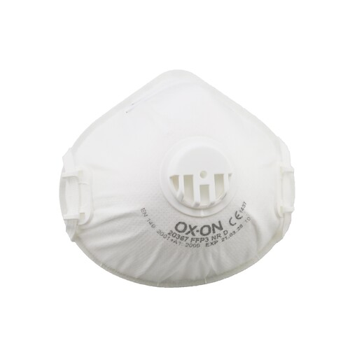 OX-ON Einwegmaske mit Ventil / W/Valve Basic FFP3 20367 (PACK=10 STÜCK) Produktbild