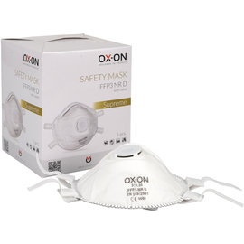 OX-ON Einwegmaske mit Ventil / NR D W/Valve Supreme FFP3 313.30 (PACK=5 STÜCK) Produktbild