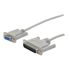 StarTech.com 3m gekreuztes DB9 auf DB25 Seriell Nullmodemkabel - Bu/St - 9 polig Nullmodem Kabel - N Produktbild