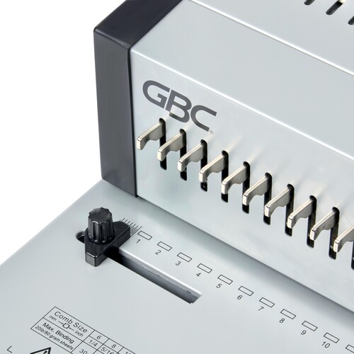 Spiralbindegerät CombBind CB25 Pro DIN A4/5 25/500 Blatt silber GBC 4410037 Produktbild Additional View 1 L
