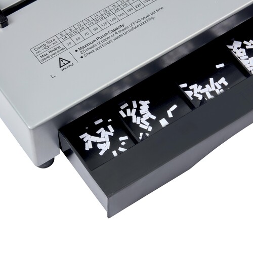 Spiralbindegerät CombBind CB25 Pro DIN A4/5 25/500 Blatt silber GBC 4410037 Produktbild Additional View 2 L