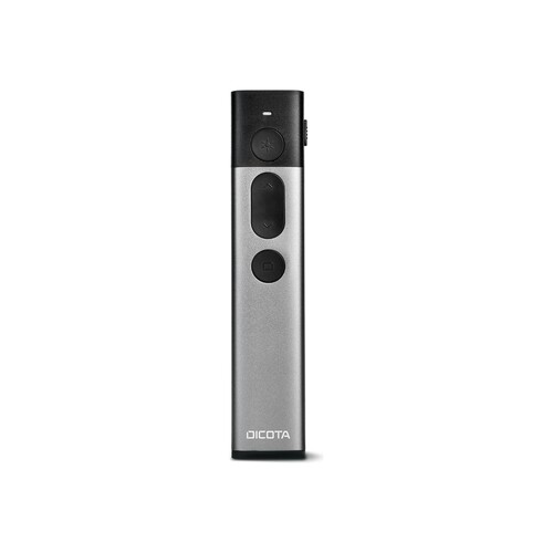 Dicota Präsentations-Fernsteuerung - Silber Produktbild Front View L