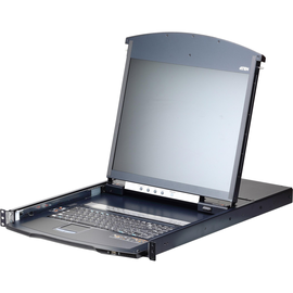 ATEN 16-Port 19" LCD CAT5e/6 KVM over IP Switch Dual Rail Produktbild