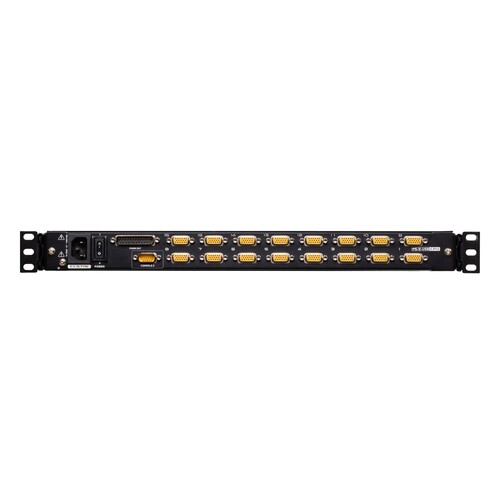 ATEN Slideaway CL5716N - KVM-Konsole mit KVM-Switch - 16 Anschlüsse - PS/2, USB - German QWERTZ - 48 Produktbild Additional View 3 L