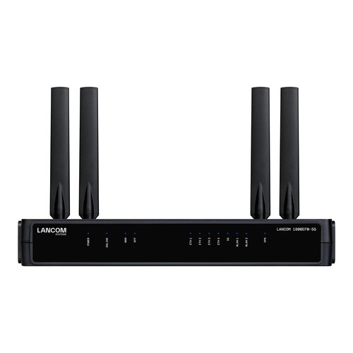 Lancom 1800EFW-5G - Wireless Router - DSL/WWAN 1GbE Produktbild Front View L