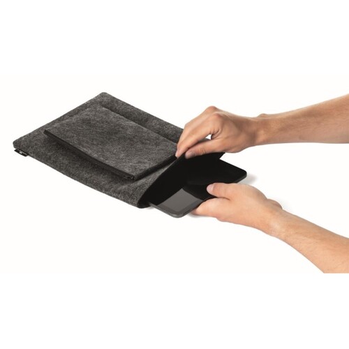 Schutzhülle MultiBag 13" Effect aus PET-Filz anthrazit Durable 507058 +Zubehörtasche Produktbild Additional View 4 L