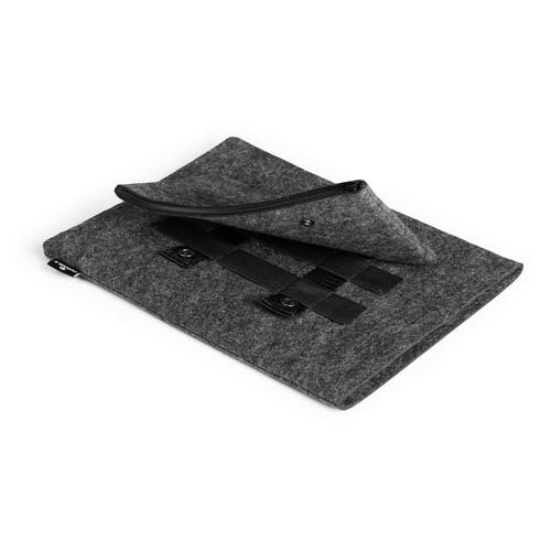 Schutzhülle MultiBag 13" Effect aus PET-Filz anthrazit Durable 507058 +Zubehörtasche Produktbild Additional View 2 L