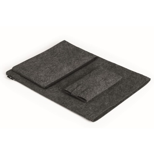 Schutzhülle MultiBag 16,4" Effect aus PET-Filz anthrazit Durable 507158 +Zubehörtasche und Handytasche Produktbild Additional View 1 L