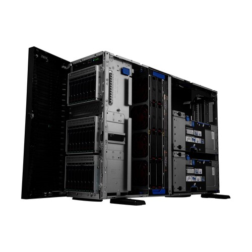 HPE ProLiant ML350 Gen11 - Server - Tower - 4U - zweiweg - 1 x Xeon Silver 4510 / 2.4 GHz - RAM 64 G Produktbild