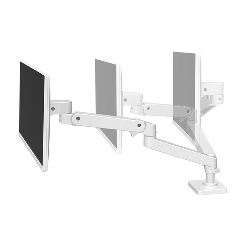 Ergotron LX Pro - Befestigungskit (Monitorarm) - für LCD-Display - Aluminium - weiß - Bildschirmgröß Produktbild
