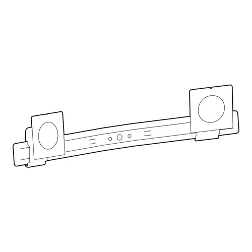 Ergotron LX Pro - Befestigungskit (Bogen, 2 Drehgelenke) - für Flachbildschirm - Dual Direct, Umrüst Produktbild Front View L