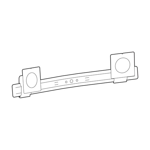 Ergotron LX Pro - Befestigungskit (Bogen, 2 Drehgelenke) - für Flachbildschirm - Dual Direct, Umrüst Produktbild Front View L