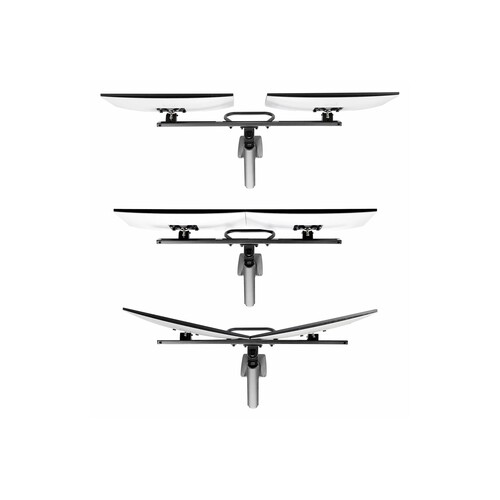 StarTech.com Desk Mount Dual Monitor Arm w/ Crossbar, Up To 27" Displays - Befestigungskit - artikul Produktbild Additional View 1 L