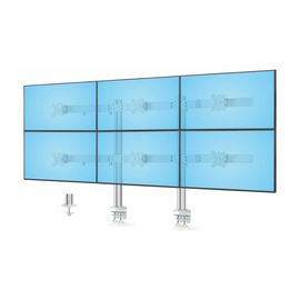 StarTech.com Six-Monitor Desk Mount w/ Crossbar, Up To 32" Screens/17.6lb - Befestigungskit - für 6 Produktbild