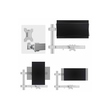 StarTech.com Six-Monitor Desk Mount w/ Crossbar, Up To 32" Screens/17.6lb - Befestigungskit - für 6 Produktbild Additional View 3 S