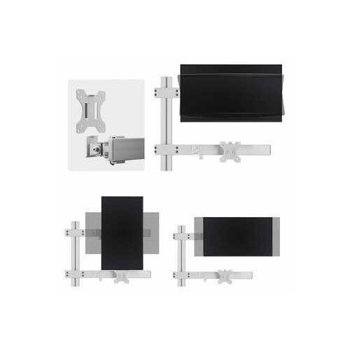 StarTech.com Six-Monitor Desk Mount w/ Crossbar, Up To 32" Screens/17.6lb - Befestigungskit - für 6 Produktbild Additional View 3 L